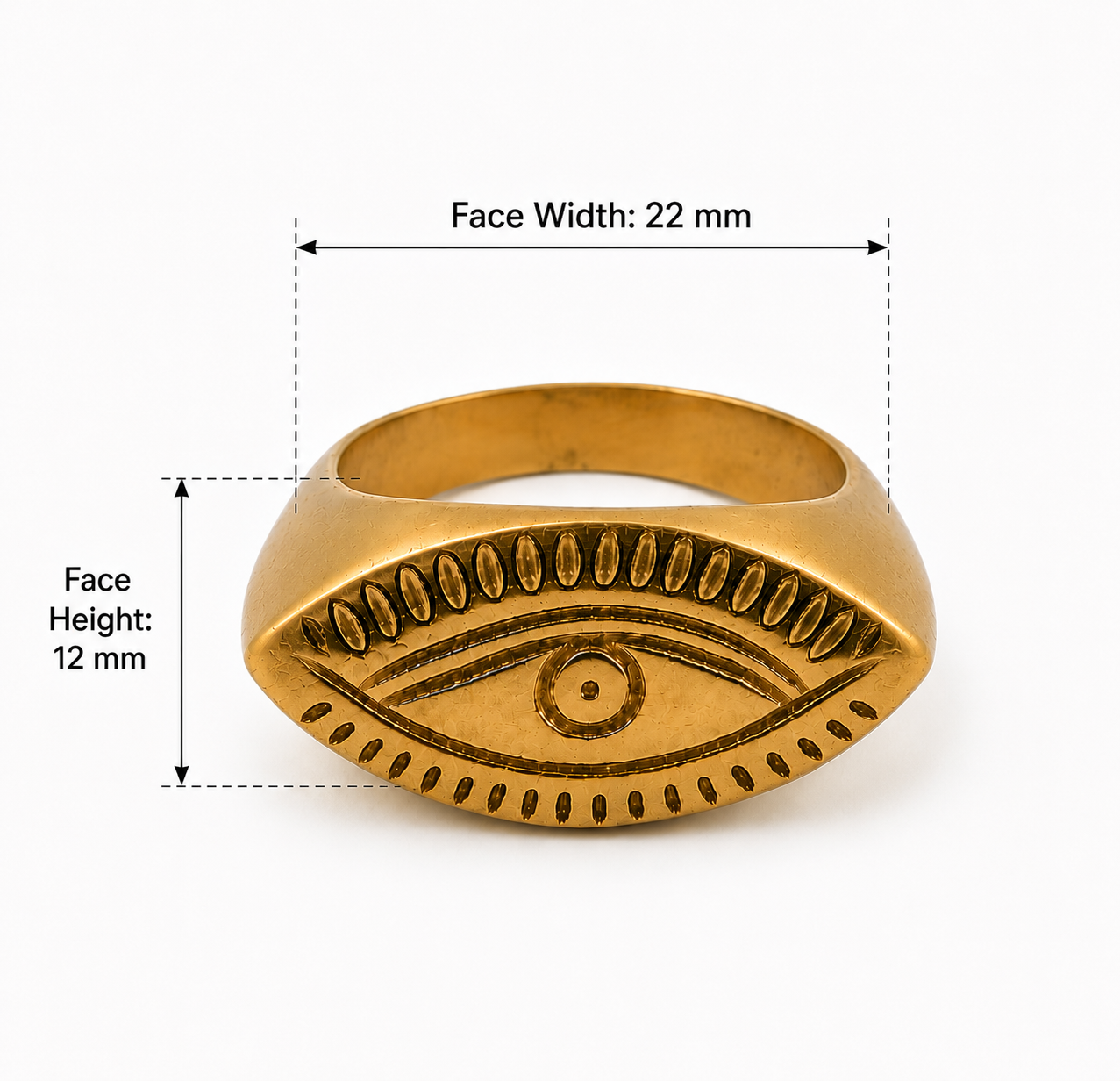 Evil Eye Signet Ring