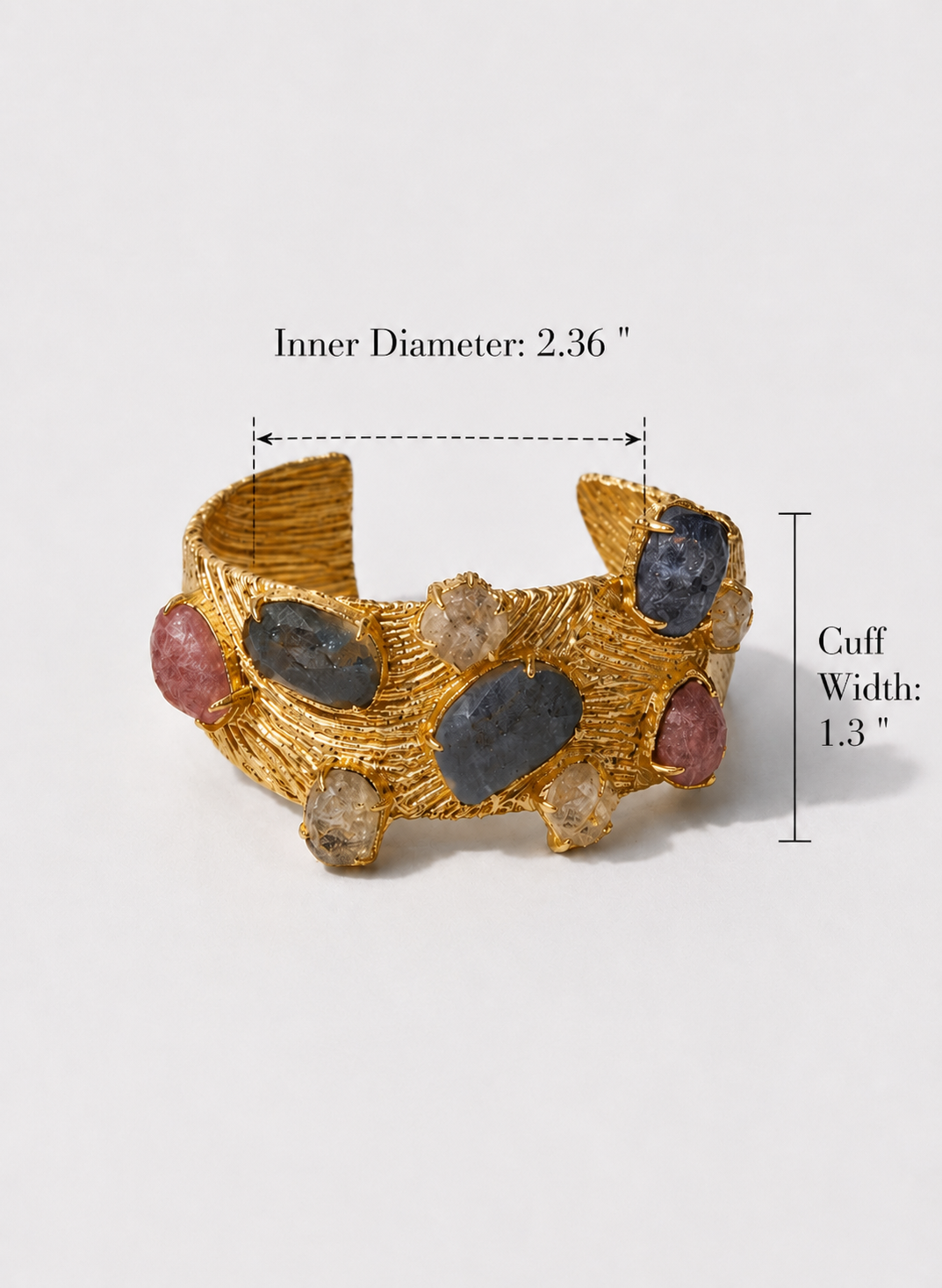 Multi-stone Cuff Bracelet