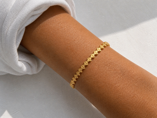 Geometric Gold Cuff Bracelet