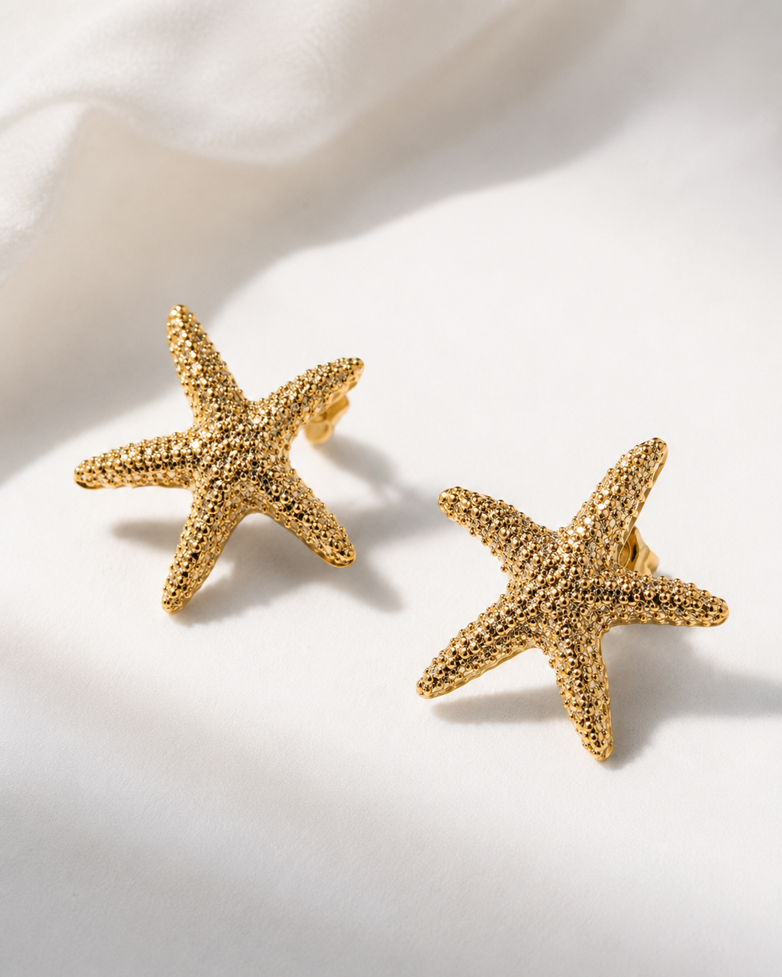 Golden Starfish Earrings