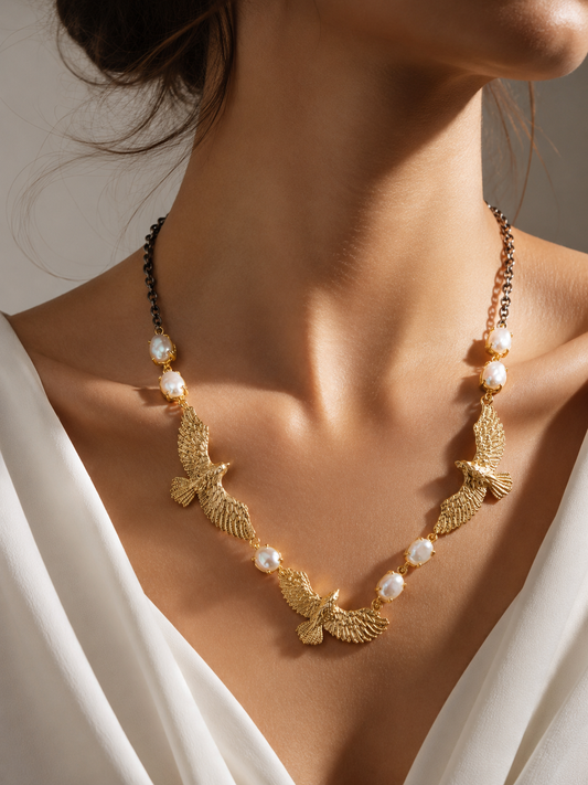 Golden Eagle Necklace