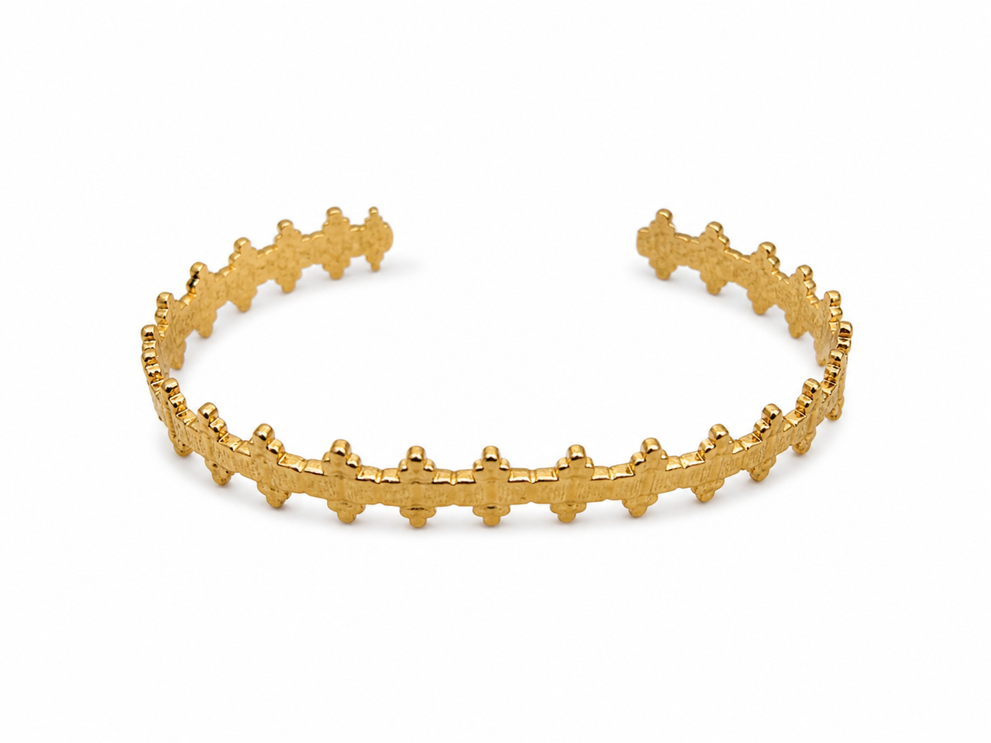 Geometric Gold Cuff Bracelet