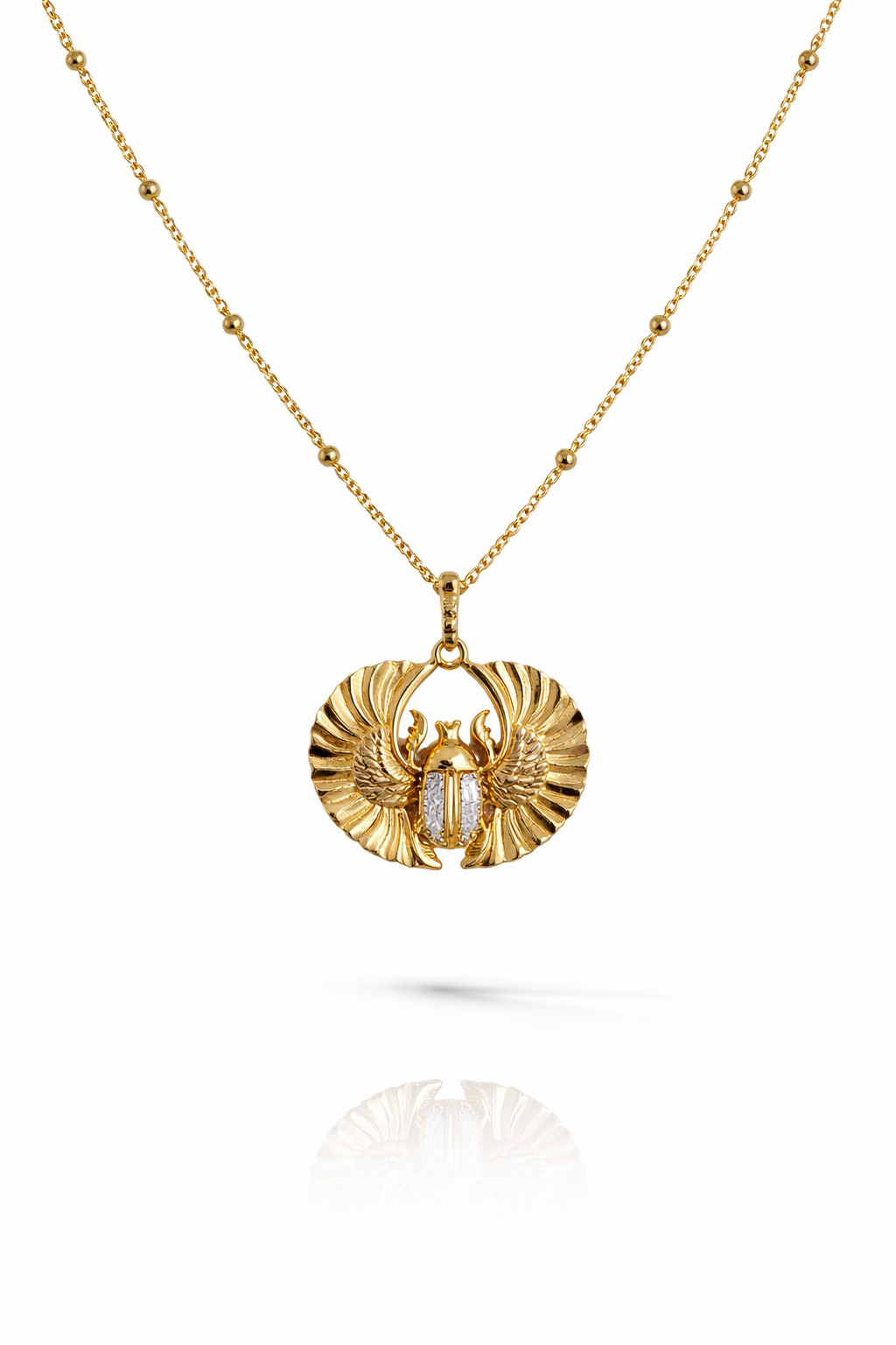 Golden Scarab Necklace