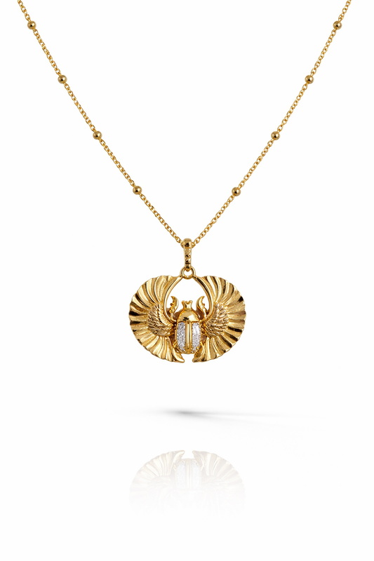 Golden Scarab Necklace