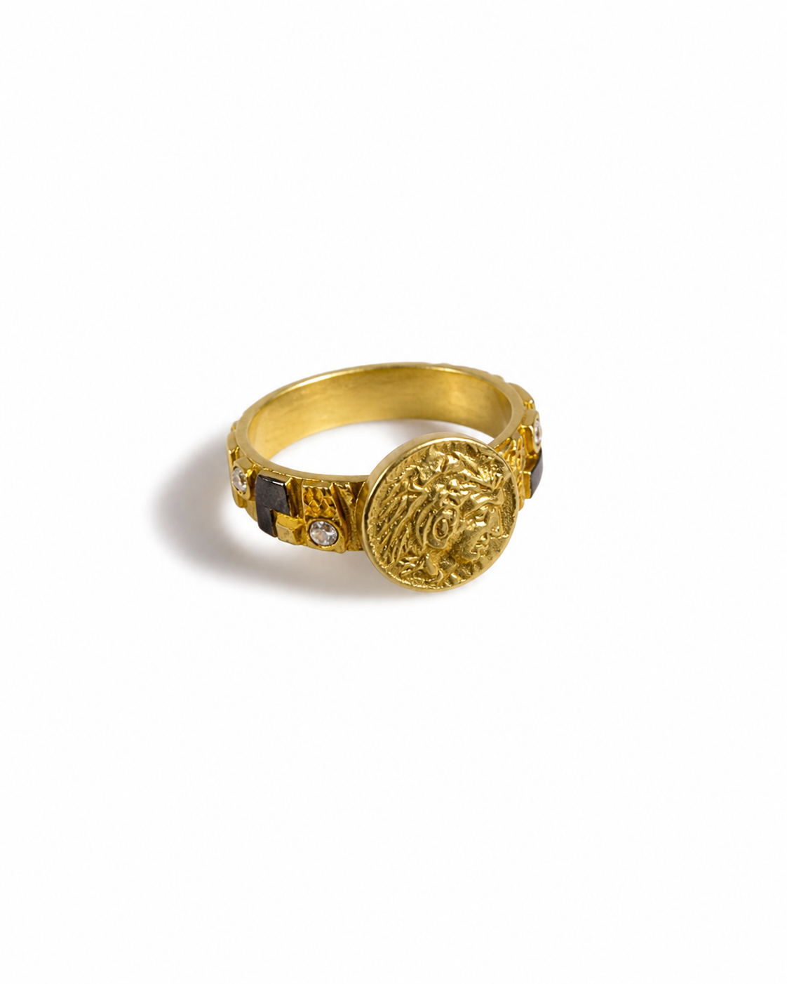 Golden Medusa Ring