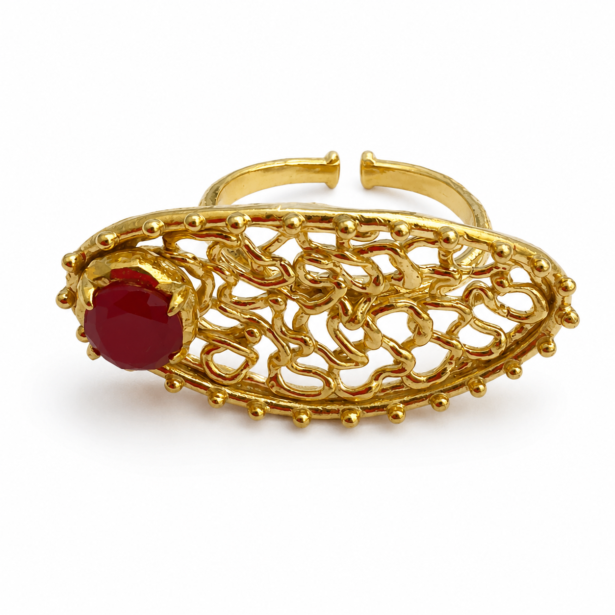 Golden Scroll Ring