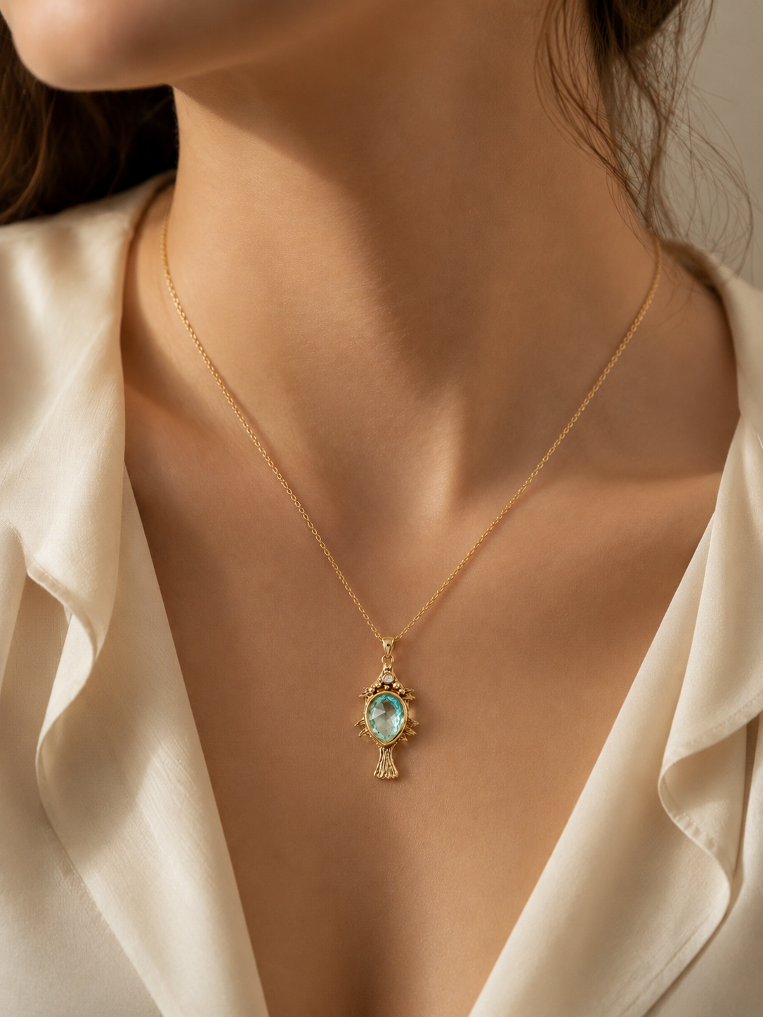 Whimsical Fish Necklace