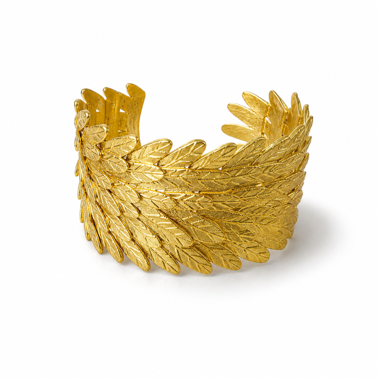 Gold Leaf Cuff Bracelet