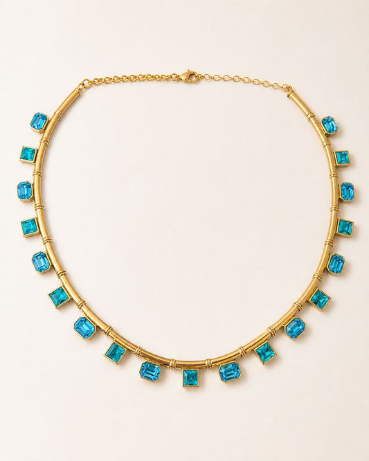 Blue Charms Necklace