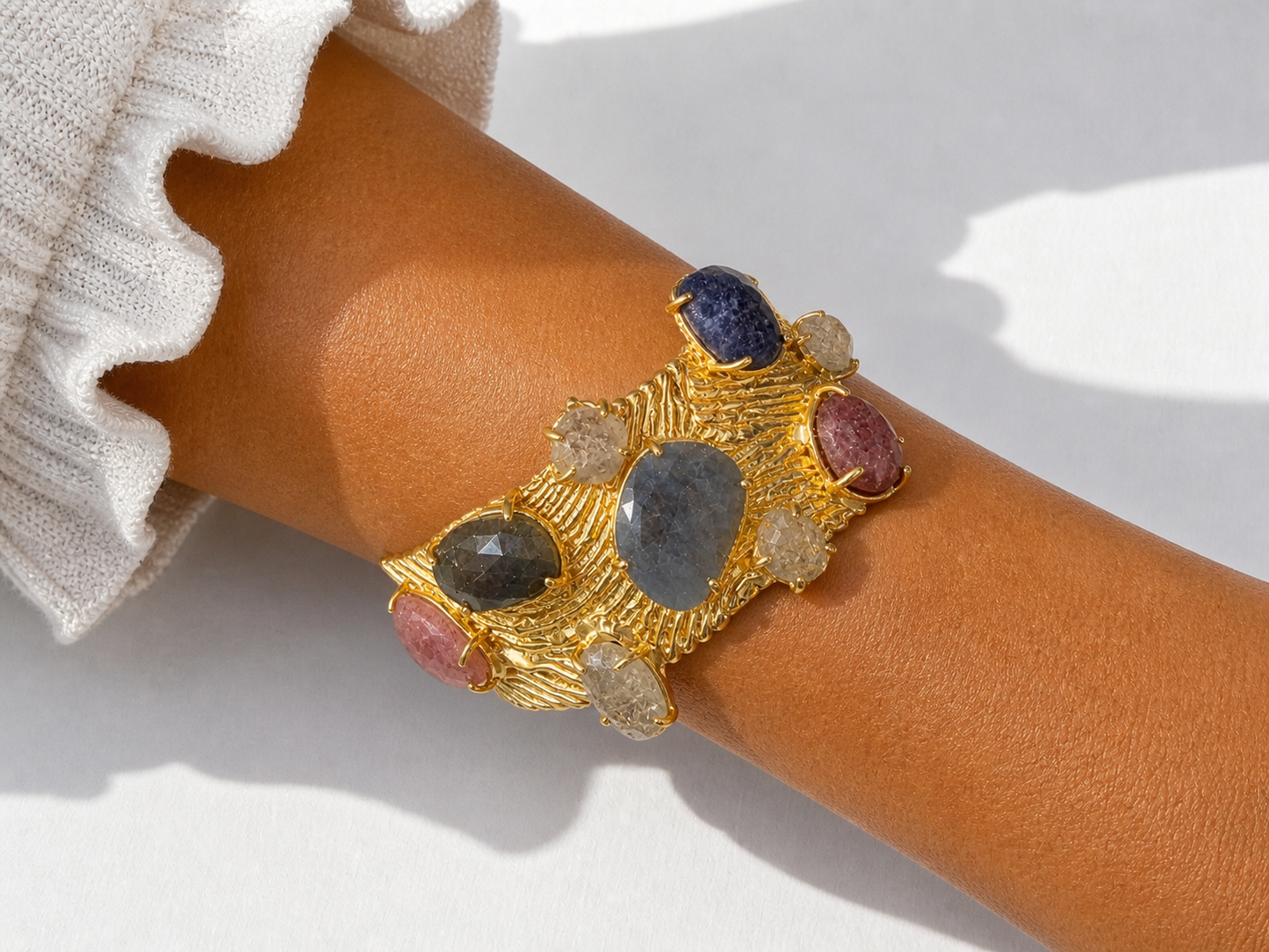 Multi-stone Cuff Bracelet