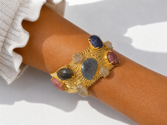 Multi-stone Cuff Bracelet