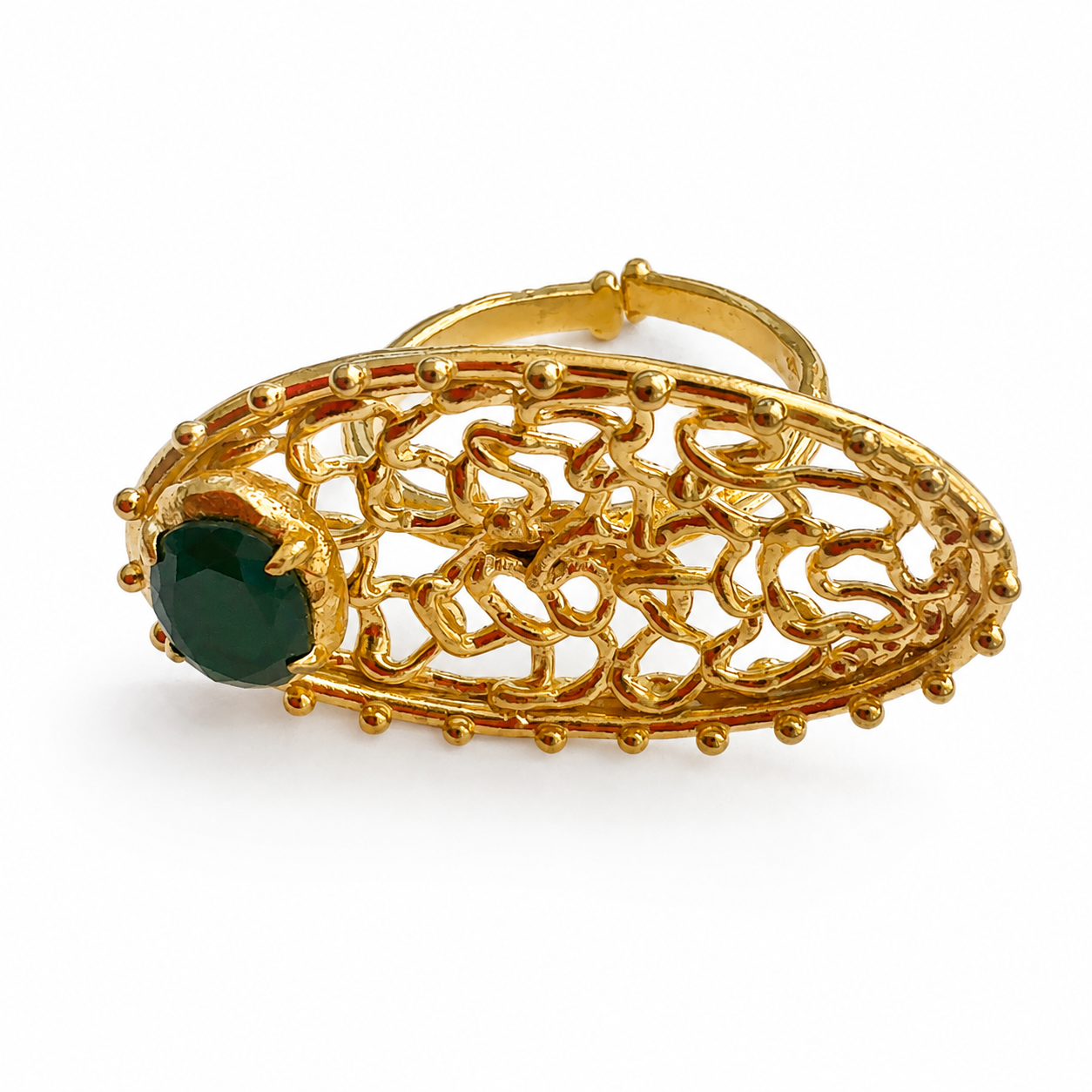 Golden Scroll Ring