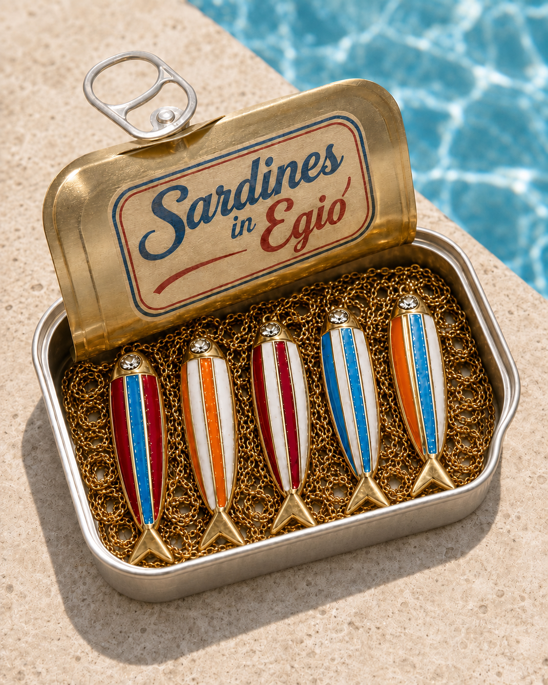 Sleeping Sardines Necklace