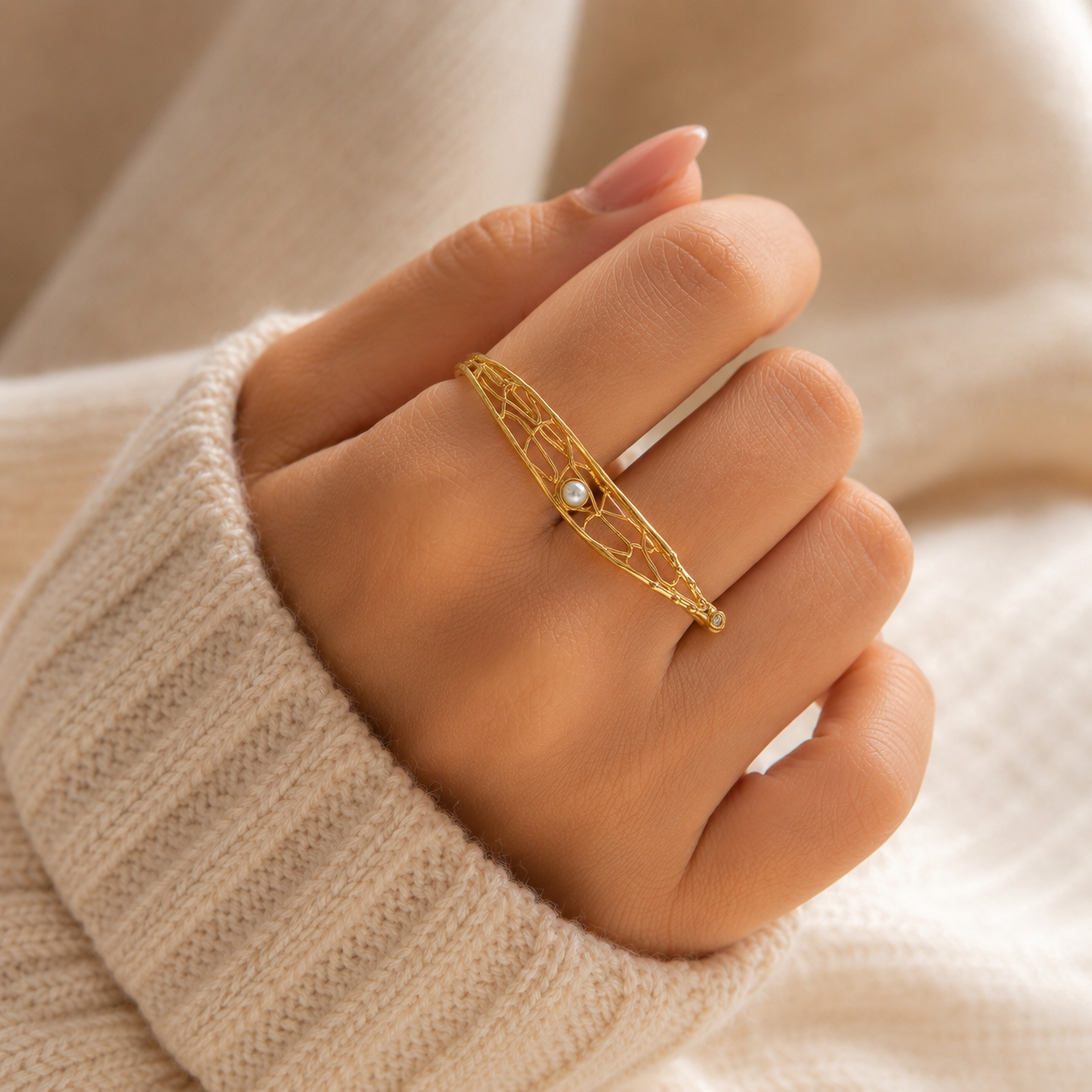Golden Vine Ring