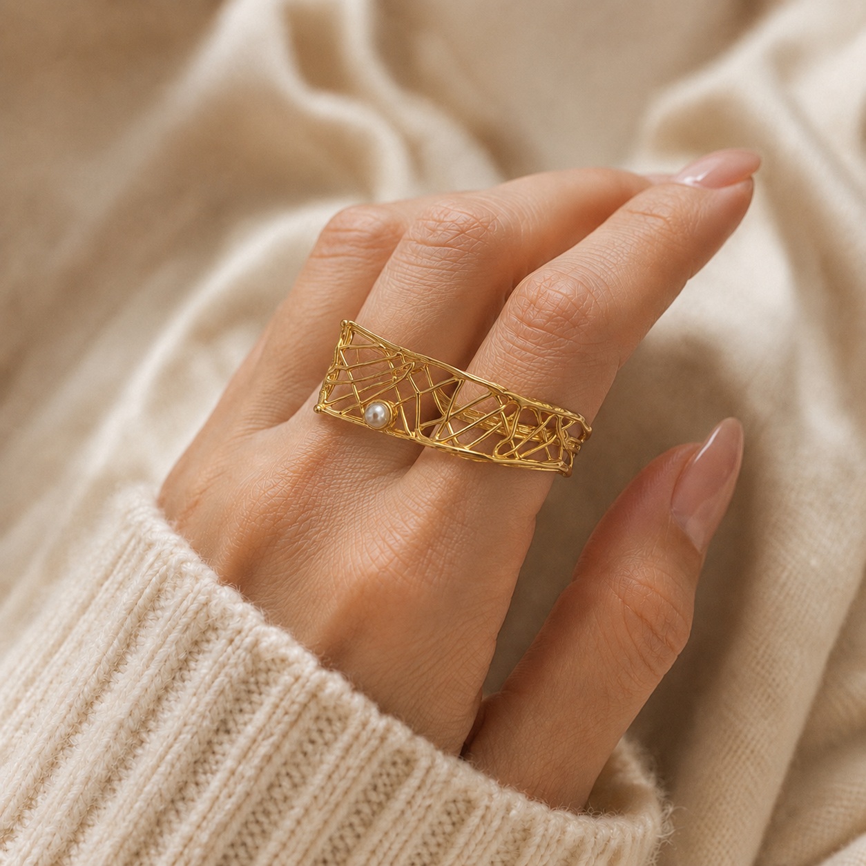 Golden Vine Ring
