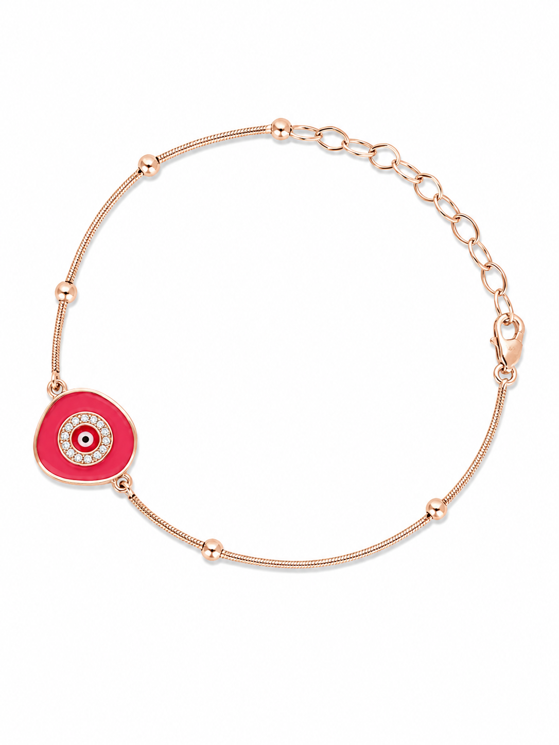 Enamel Evil Eye Bracelet