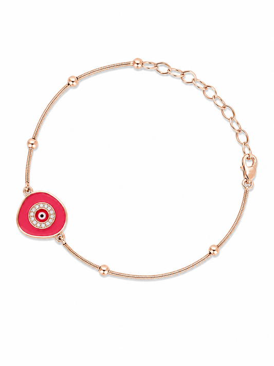 Enamel Evil Eye Bracelet