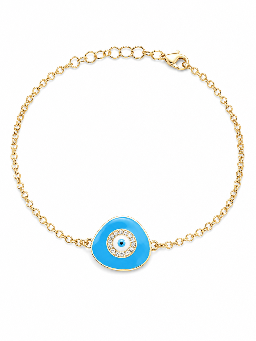 Enamel Evil Eye Bracelet