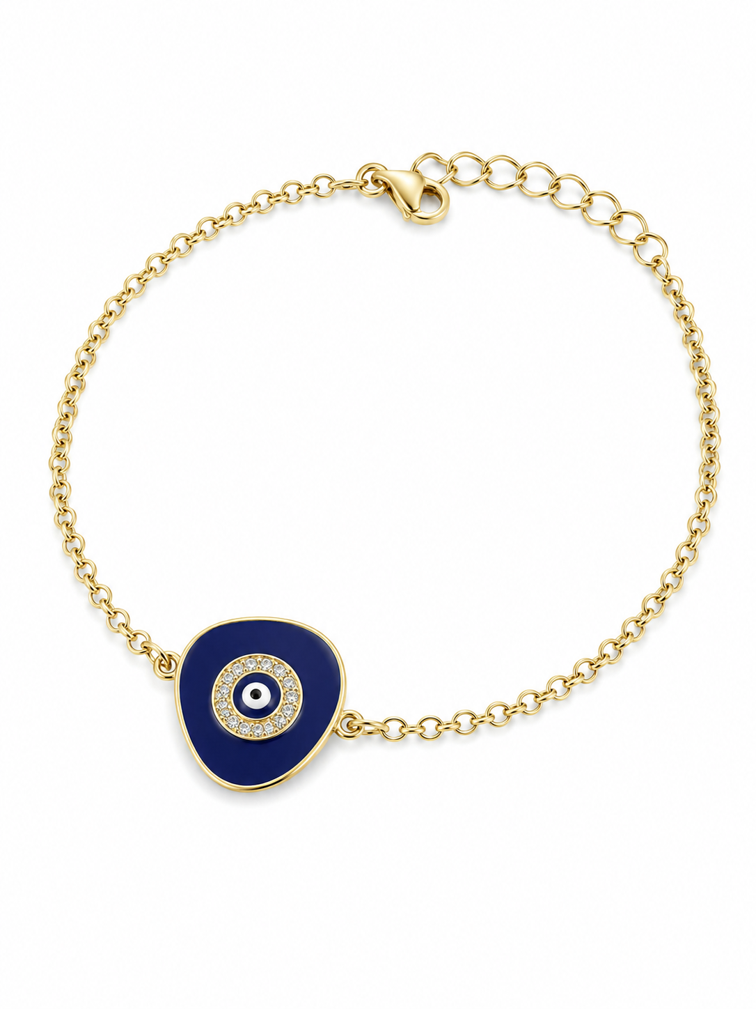 Enamel Evil Eye Bracelet