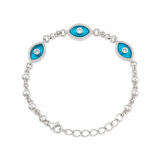 Blue Evil Eye Bracelet