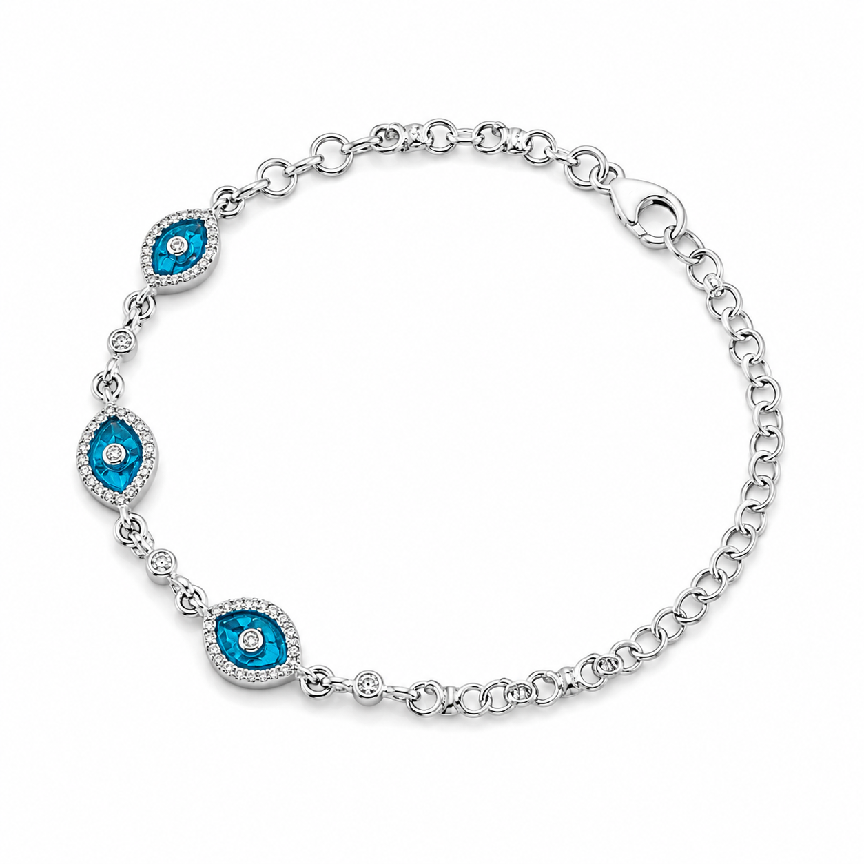 Blue Evil Eye Bracelet