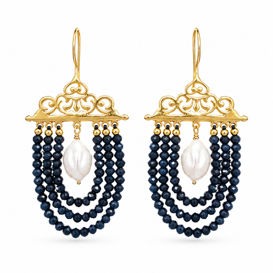 Bead Fringe Earrings