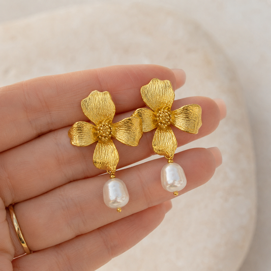 Floral Drop Earrings