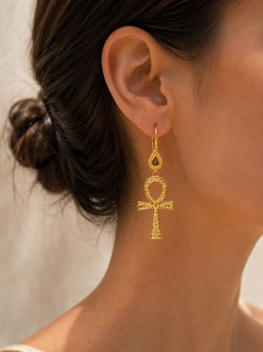 Egyptian Ankh Earrings