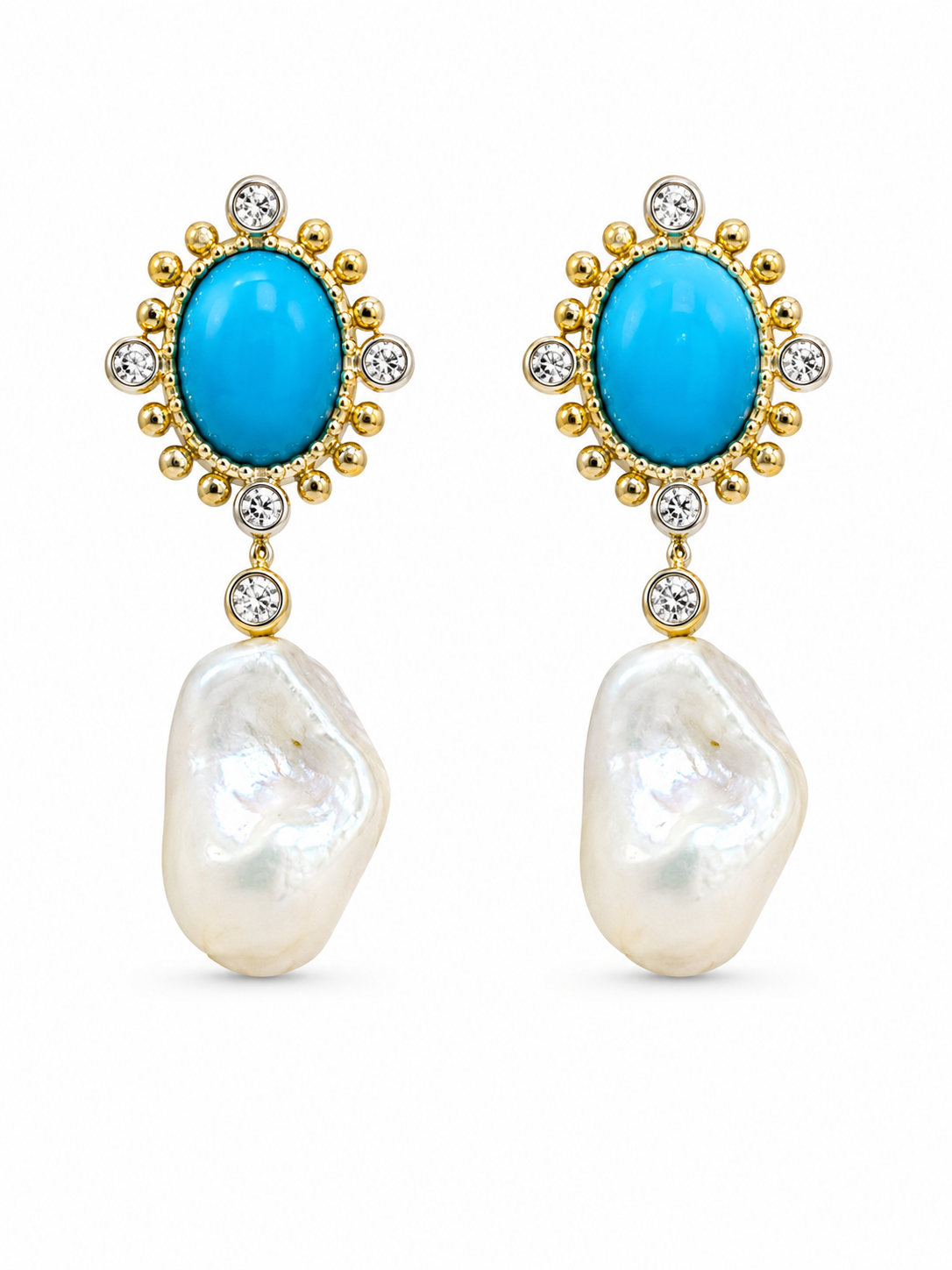 Santorini Pearl Drop Earrings