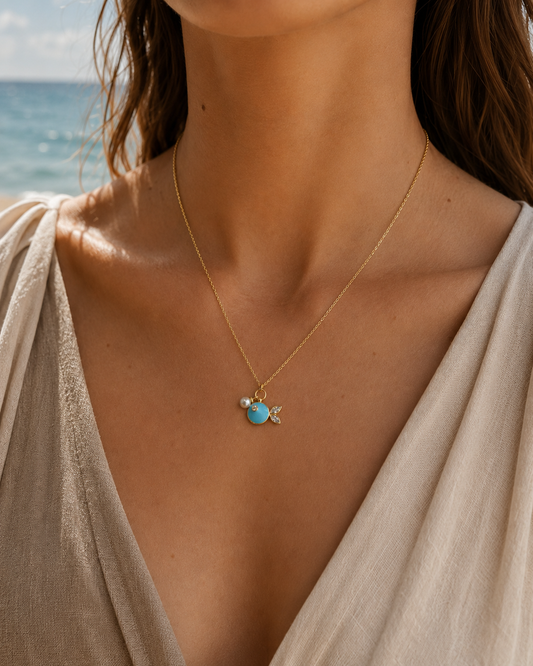 Marina Fish Charm Necklace