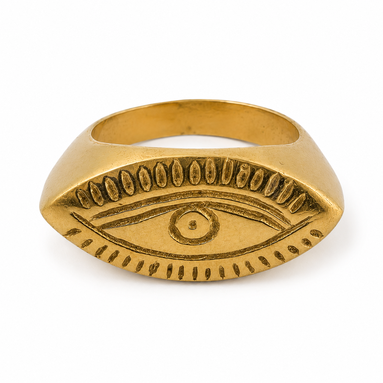 Evil Eye Signet Ring