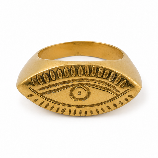 Evil Eye Signet Ring