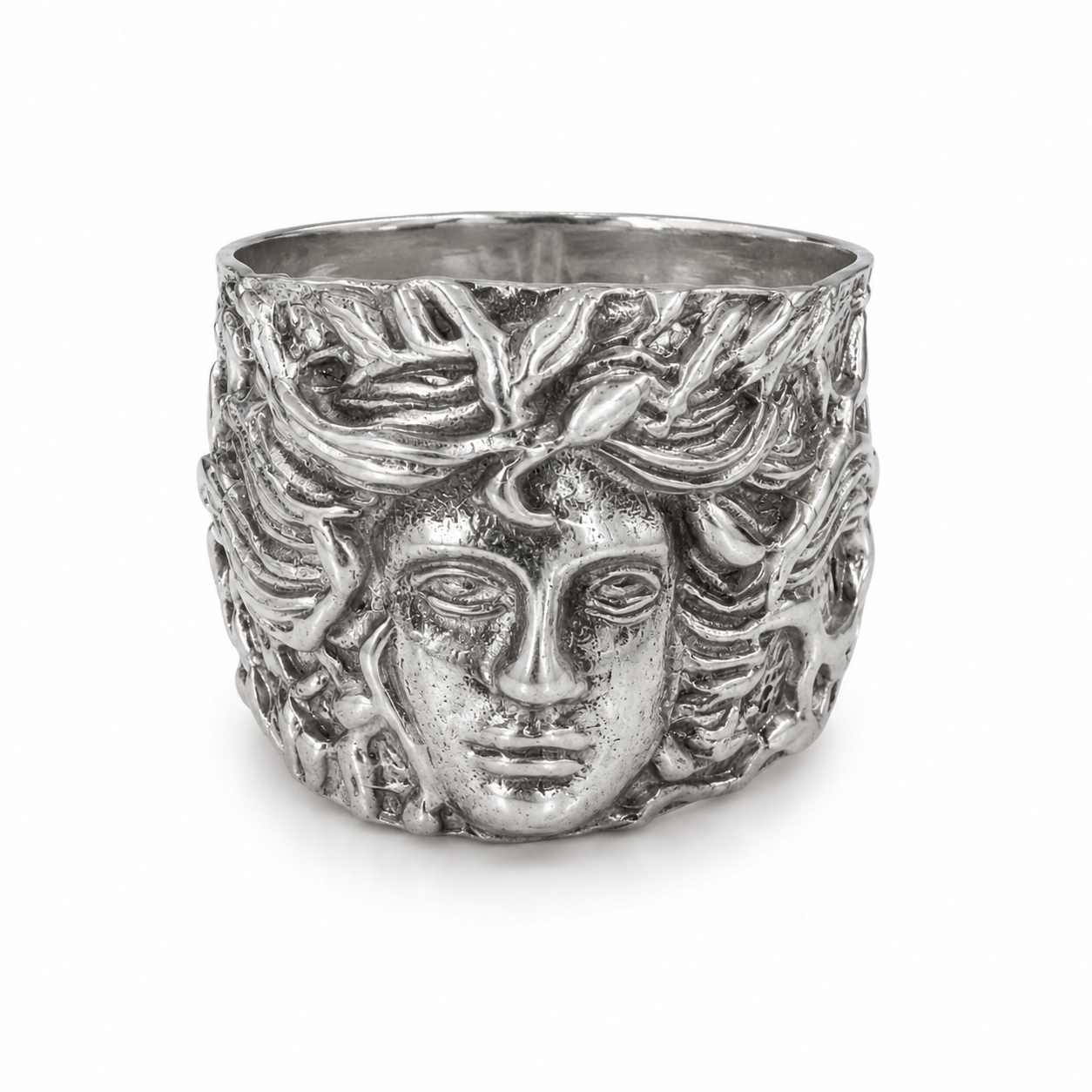 Silver Medusa Ring