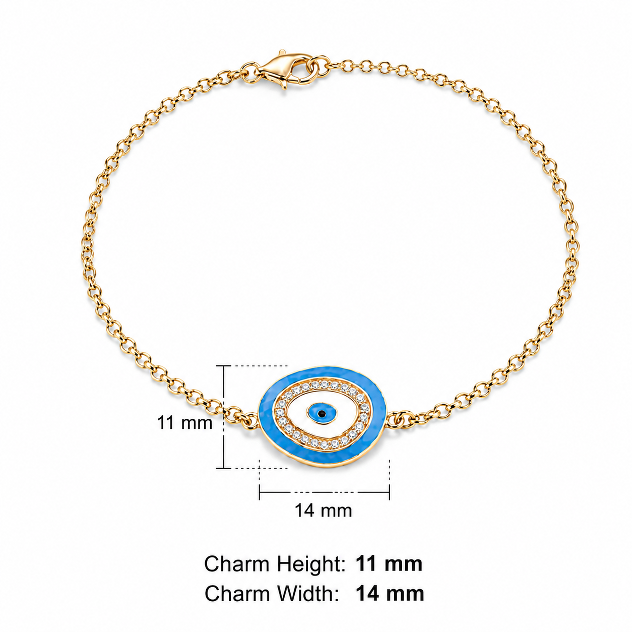 Scarlet Evil Eye Bracelet