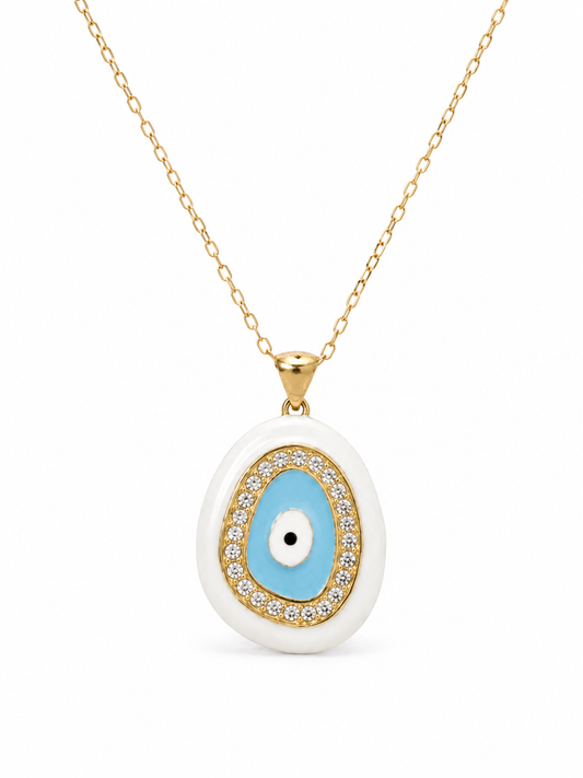 Scarlet Evil Eye Necklace