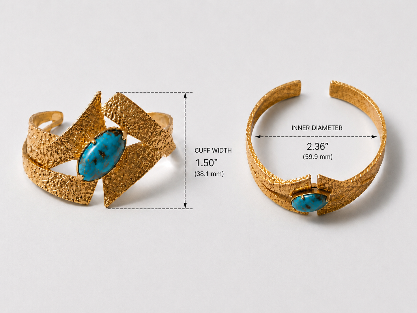 Bold Turquoise Cuff Bracelet