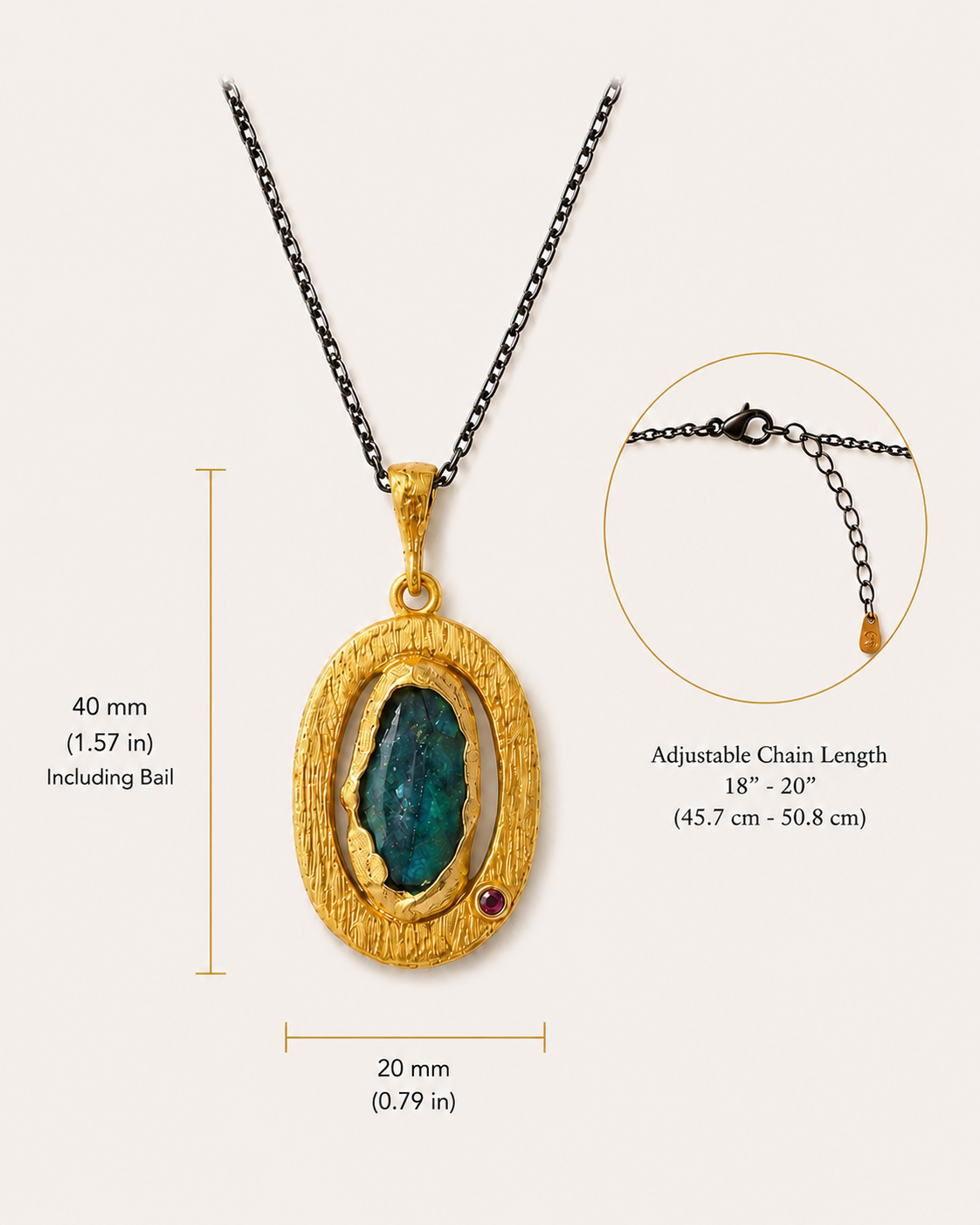 Petite Necklace taş eksik