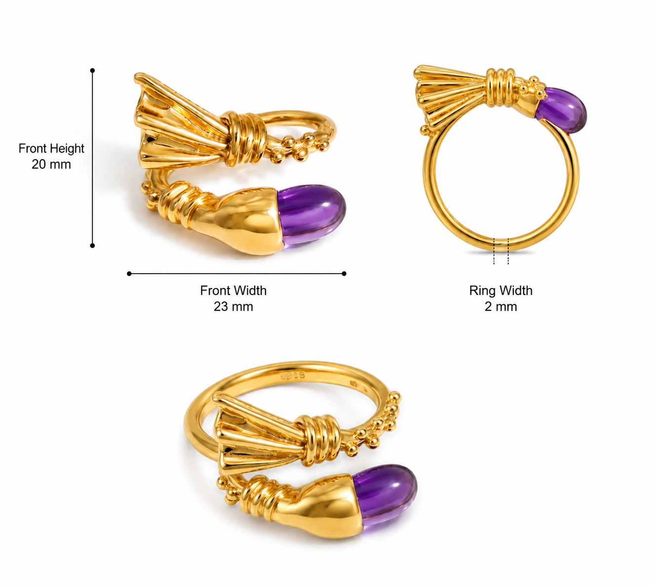 Golden Koi Ring