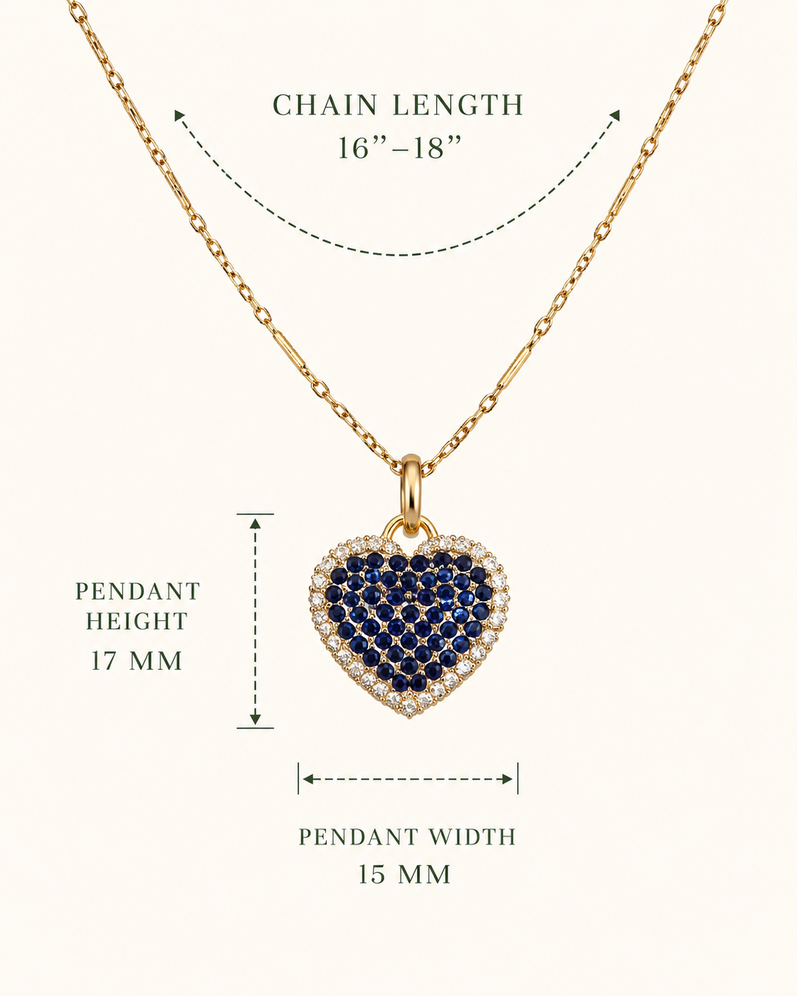 Midnight Heart Necklace