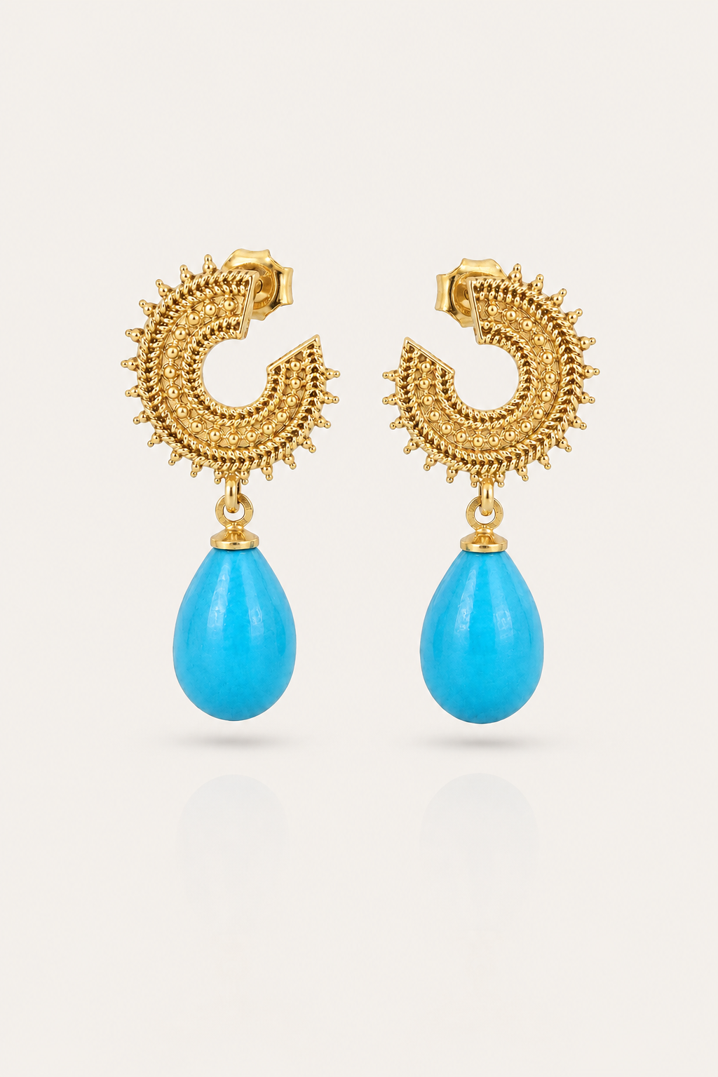 Teardrop Charm Earrings