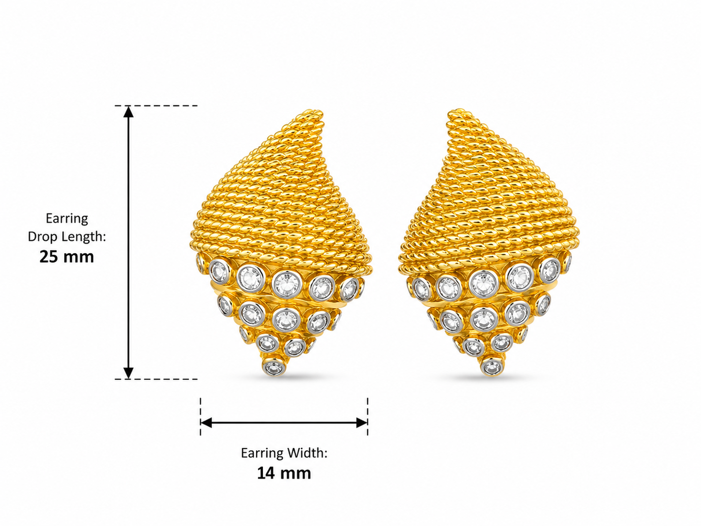 Gold Seashell Earrings