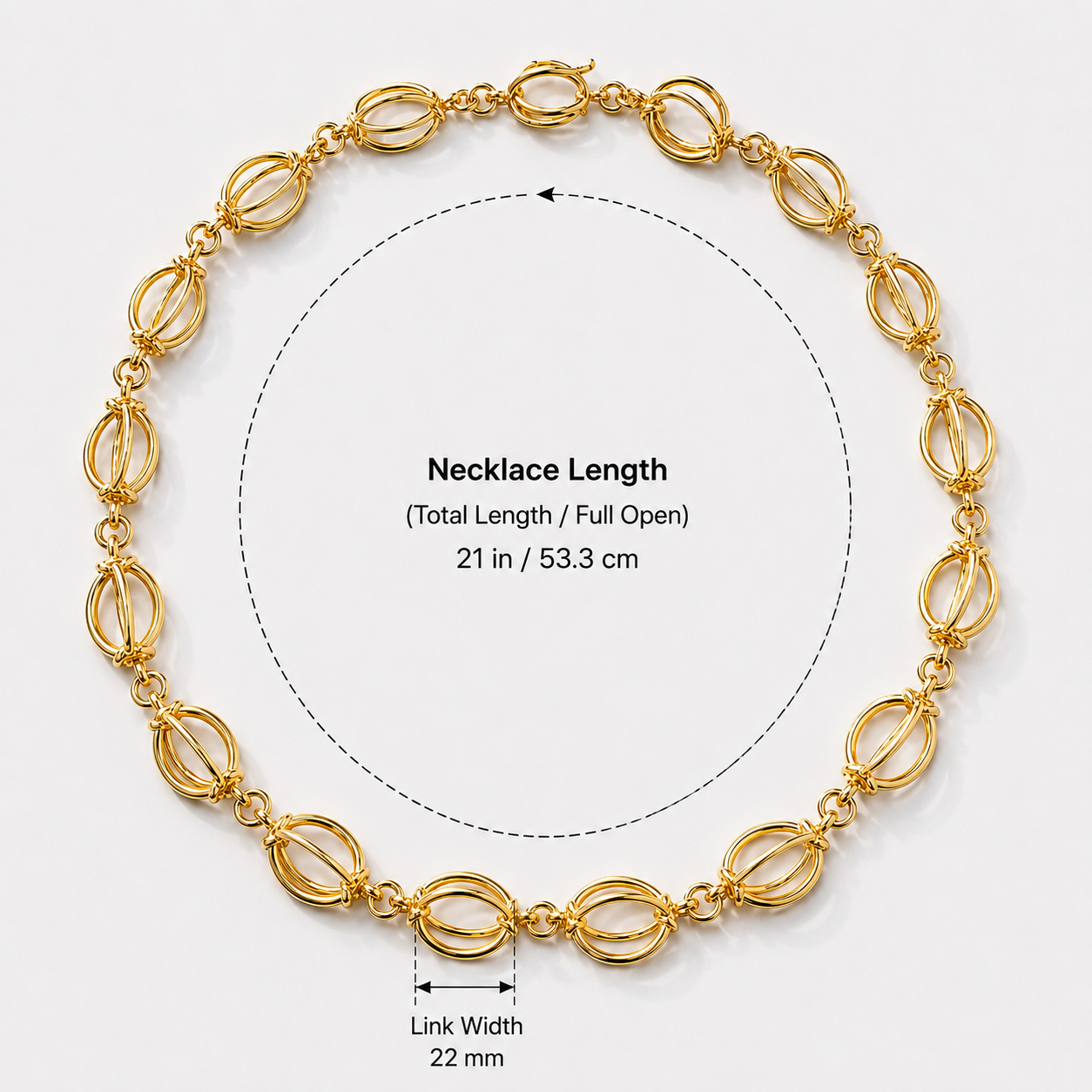 Loop Gold Necklace