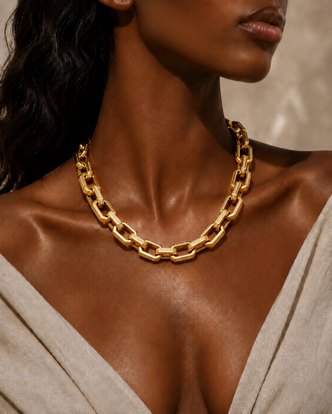 Chunky Gold Chain Necklace