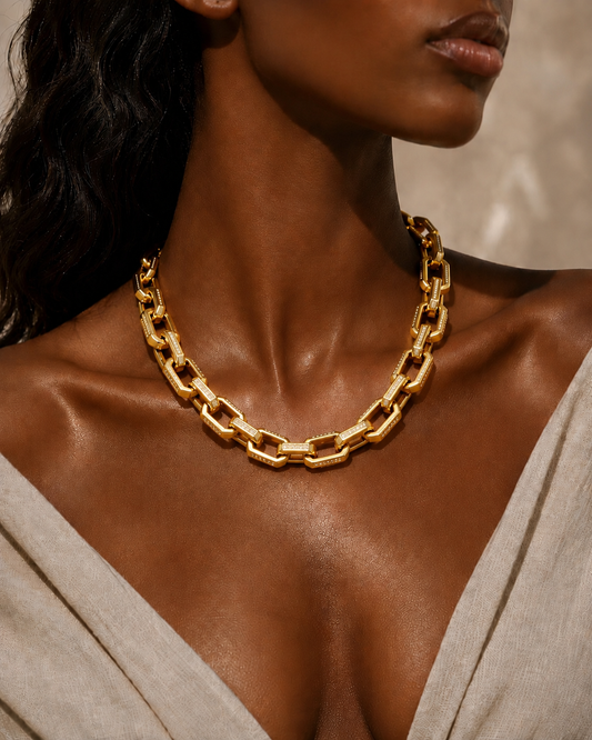 Chunky Gold Chain Necklace