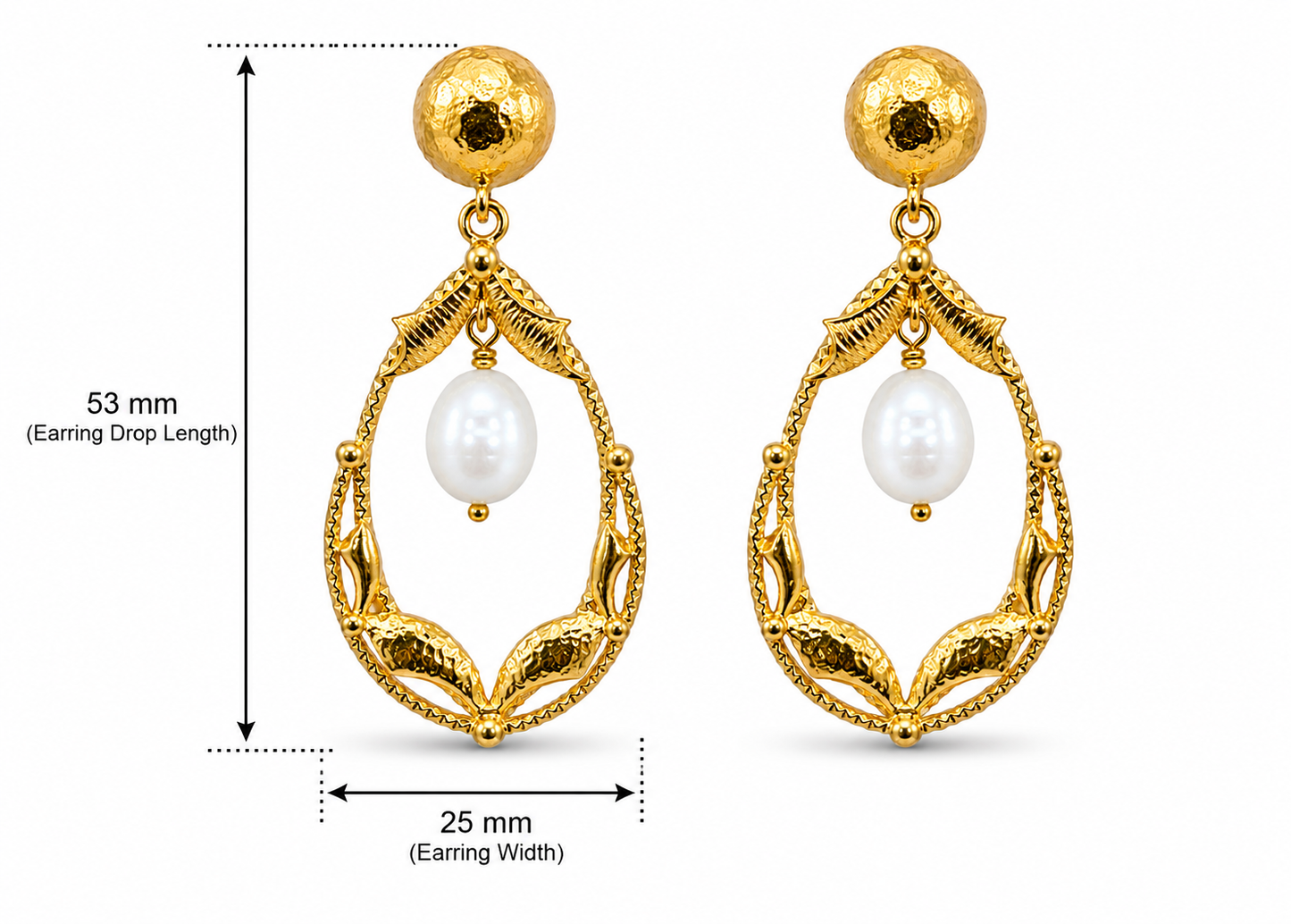 Frame Pearl Earrings