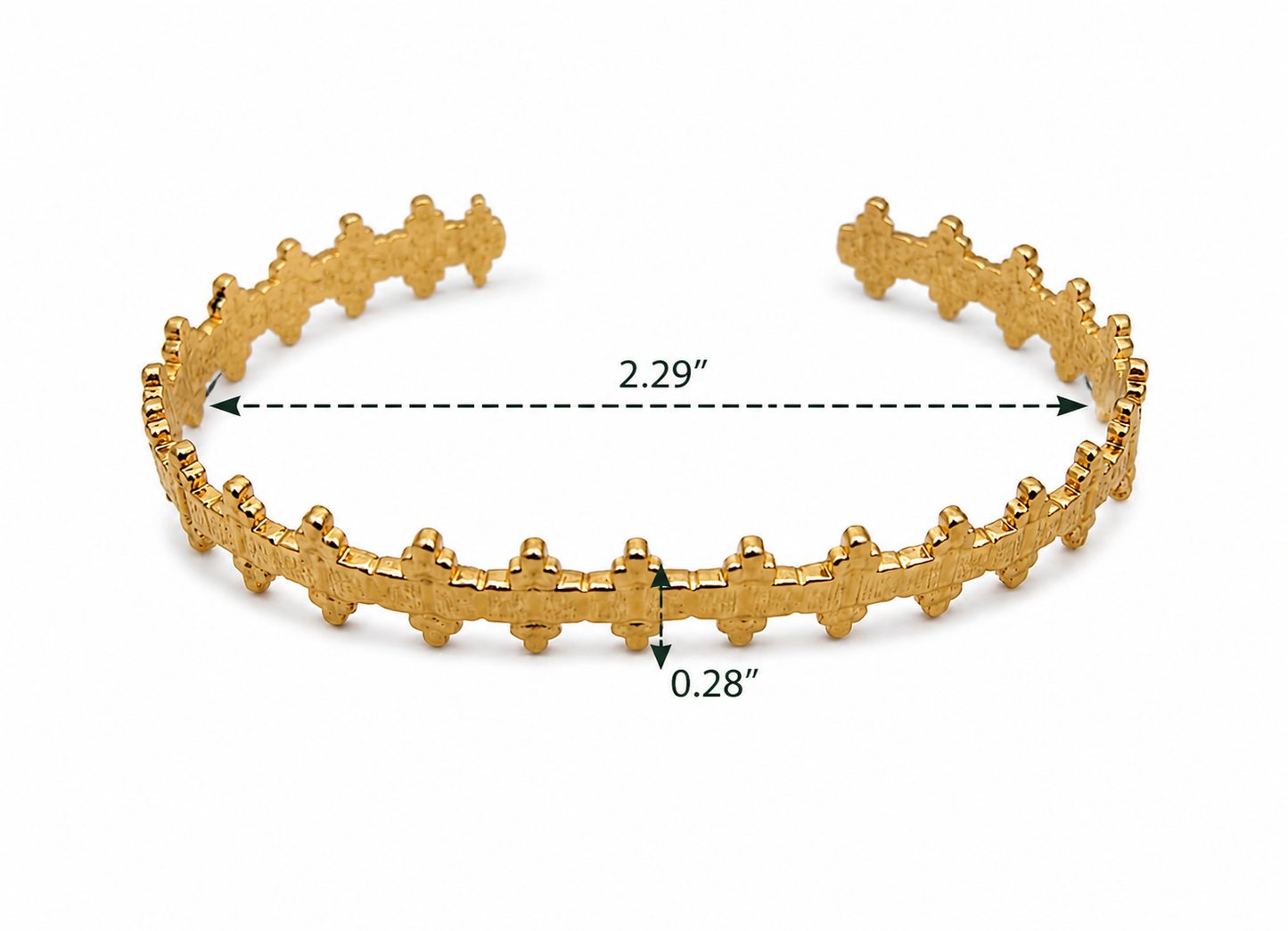 Geometric Gold Cuff Bracelet