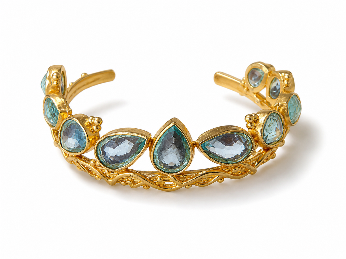 Ocean Crown Cuff Bracelet