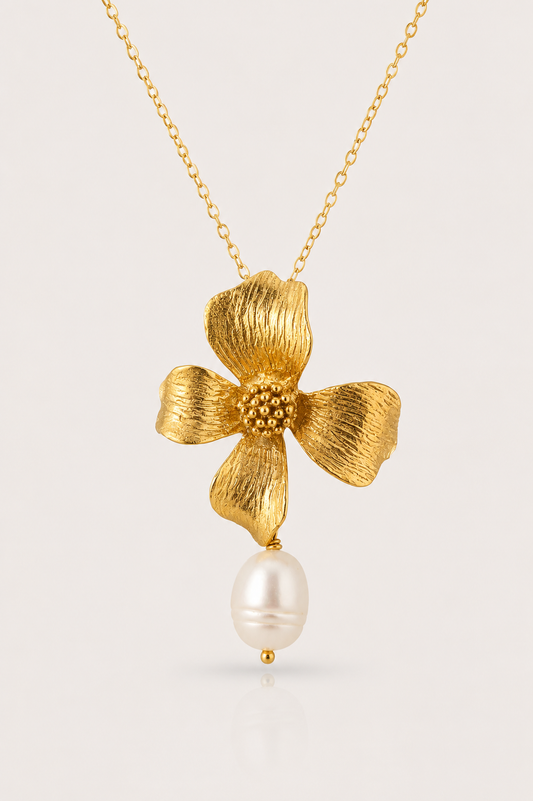 Floral Drop Necklace