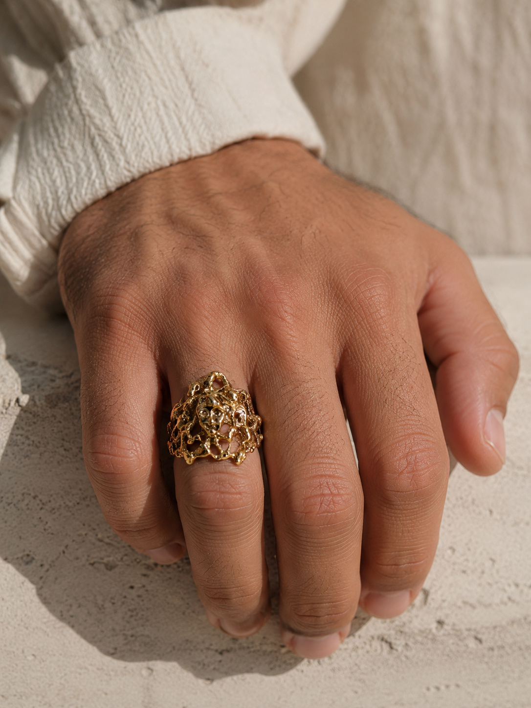Molten Bronze Ring